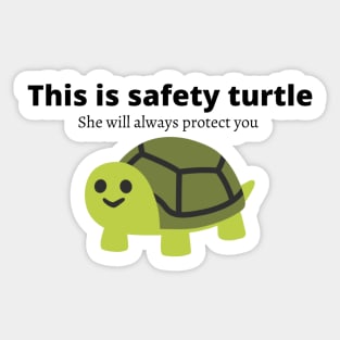 Safety Turtle Sticker